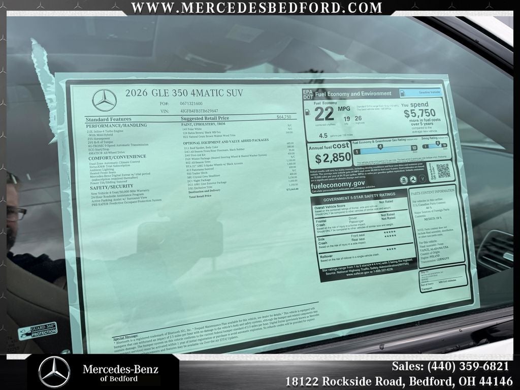2026 Mercedes-Benz GLE GLE 350 4MATIC®