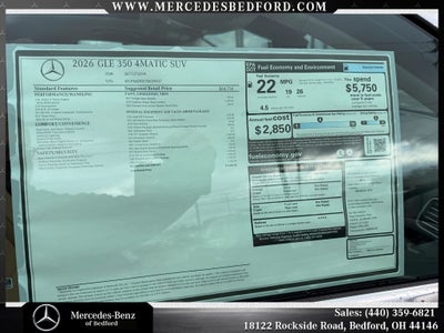 2026 Mercedes-Benz GLE GLE 350 4MATIC®