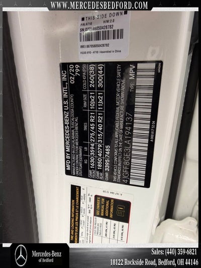 2020 Mercedes-Benz GLS GLS 580 4MATIC®