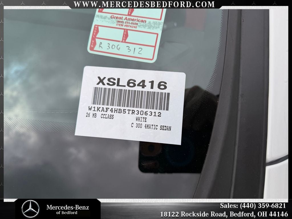 2026 Mercedes-Benz C-Class C 300 4MATIC®