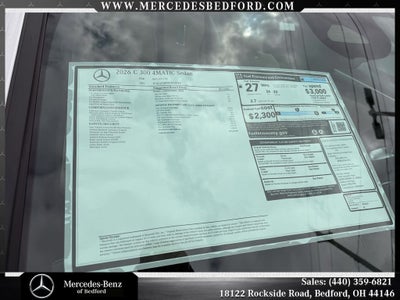2026 Mercedes-Benz C-Class C 300 4MATIC®