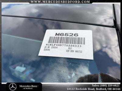 2026 Mercedes-Benz E-Class E 350 4MATIC®