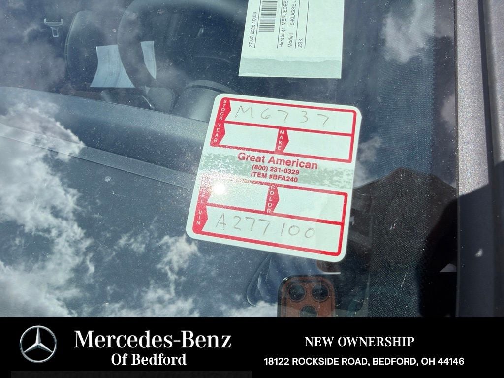 2026 Mercedes-Benz E-Class E 350 4MATIC®
