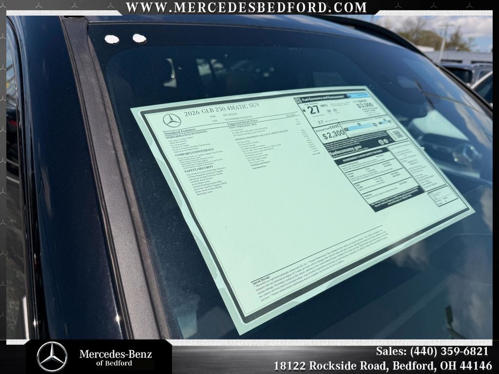 2026 Mercedes-Benz GLB GLB 250 4MATIC®