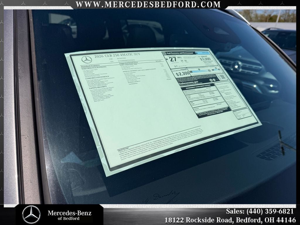 2026 Mercedes-Benz GLB GLB 250 4MATIC®