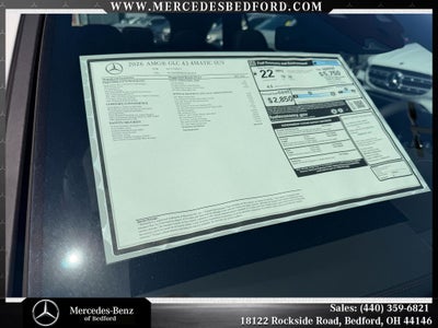 2026 Mercedes-Benz GLC GLC 43 AMG® 4MATIC®