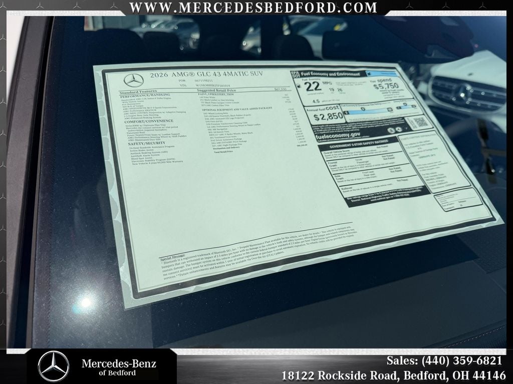 2026 Mercedes-Benz GLC GLC 43 AMG® 4MATIC®