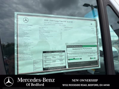 2026 Mercedes-Benz Sprinter 2500 Cargo 144 WB