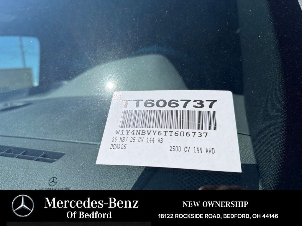 2026 Mercedes-Benz Sprinter 2500 Cargo 144 WB 4MATIC®