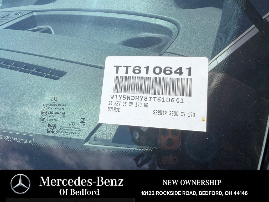 2026 Mercedes-Benz Sprinter 3500 Cargo 170 WB Extended